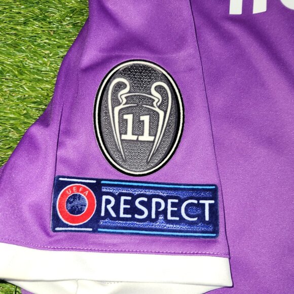 Cristiano Ronaldo Real Madrid 2016 2017 UEFA FINAL Away Soccer Jersey Shirt M - Picture 6 of 10